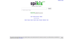 Desktop Screenshot of en.spikiz.com