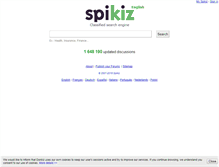 Tablet Screenshot of en.spikiz.com