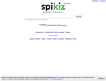 Tablet Screenshot of de.spikiz.com